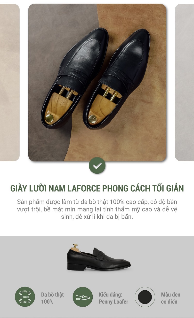 Giày lười Penny Loafer GNLA8878-102-D