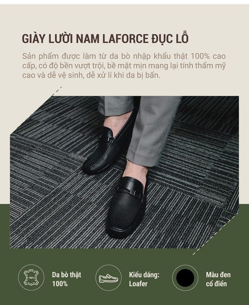 Giày lười nam cao cấp GNLA20-1-D