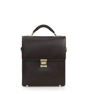 Cặp da nam màu nâu dáng đứng Briefcase TLA1001-N
