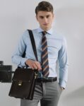 cặp xách da nam TLA1001-N ảnh 2
