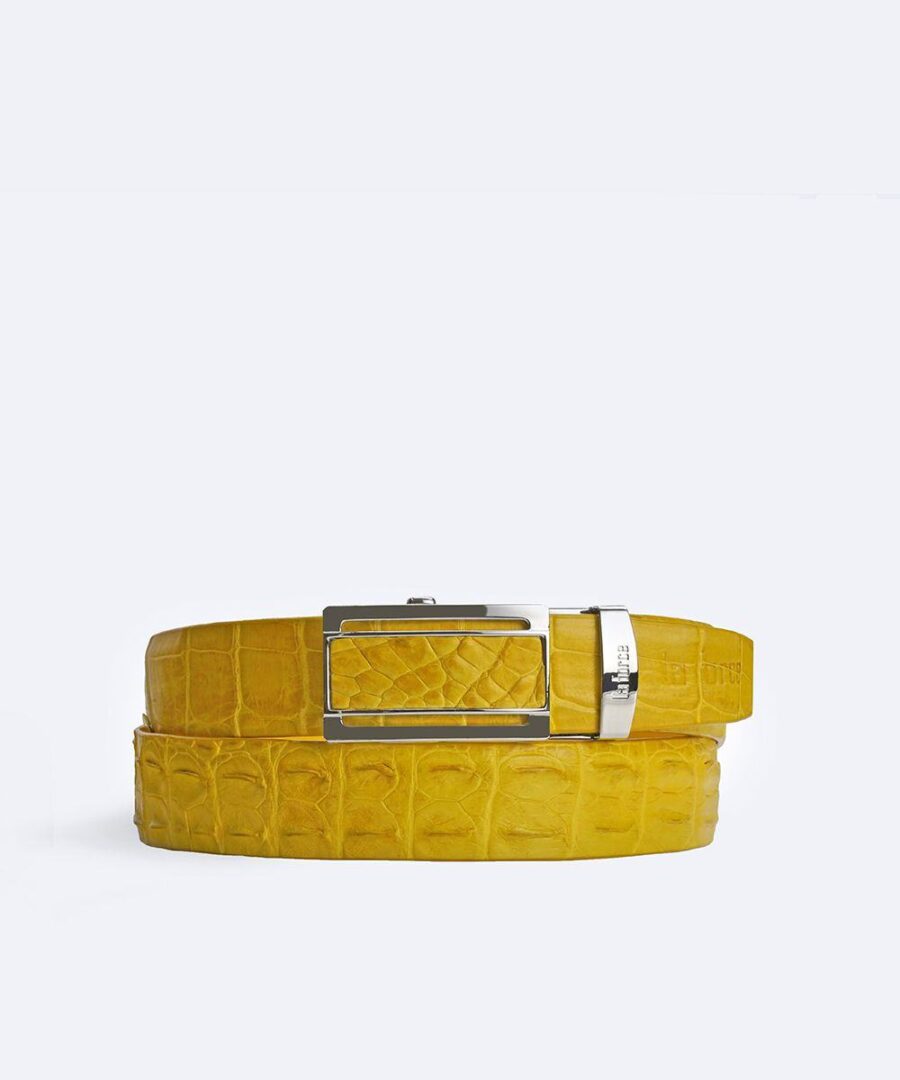 Dây lưng nam cá sấu DLA1500M-02B-G-V
