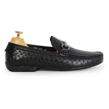 Giày lười Bit Loafer họa tiết đan chéo GNLA2235-D