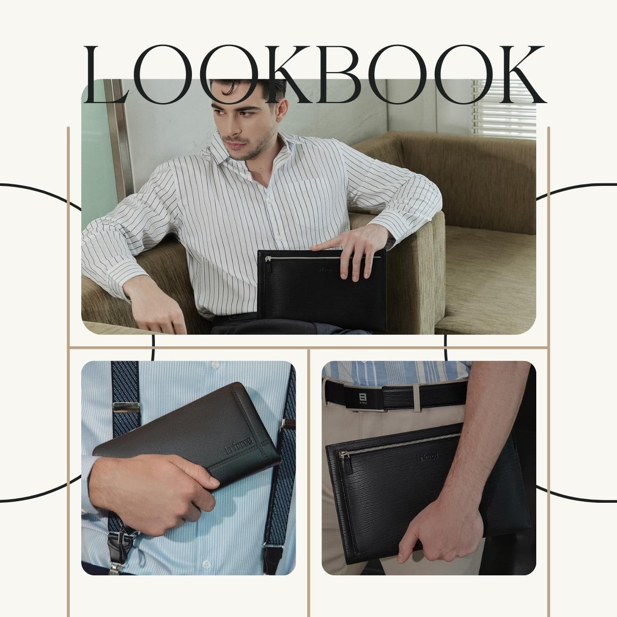 Lookbook ví cầm tay hàng hiệu Laforce