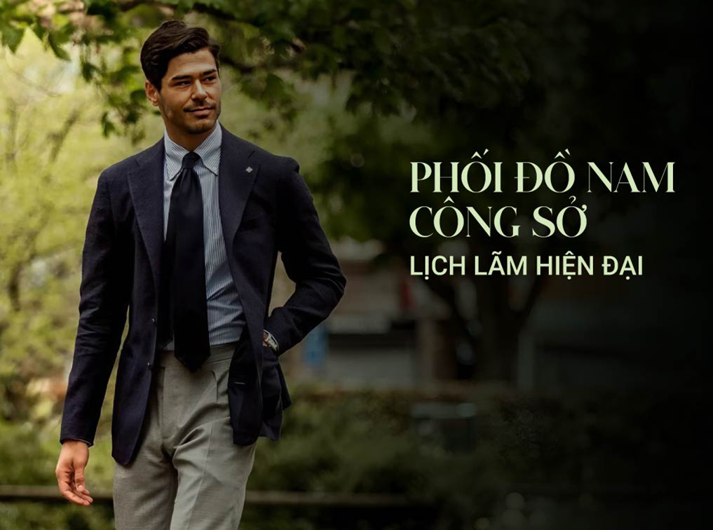 phối đồ nam công sở lịch lãm