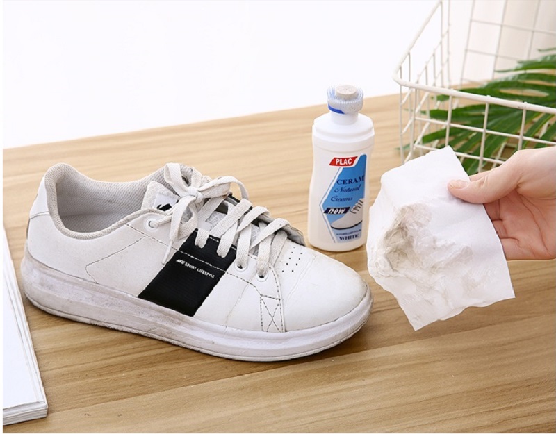 cách làm sạch giày da trắng tại nhà