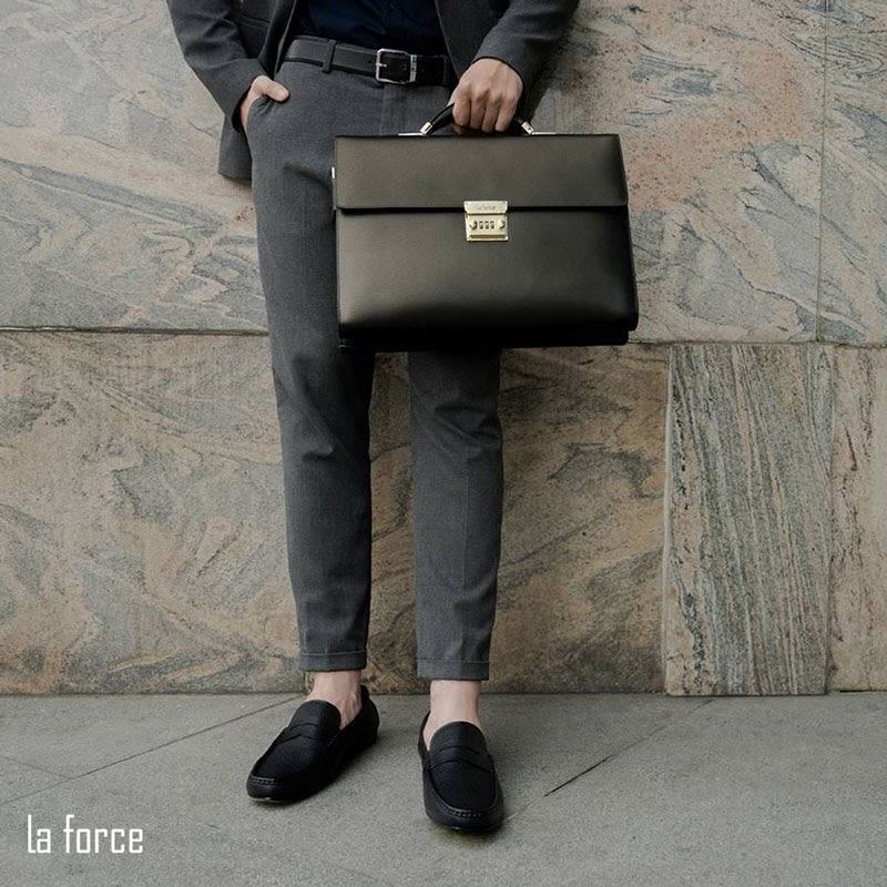 cặp da nam văn phòng khóa số Briefcase Laforce TLA1009-D