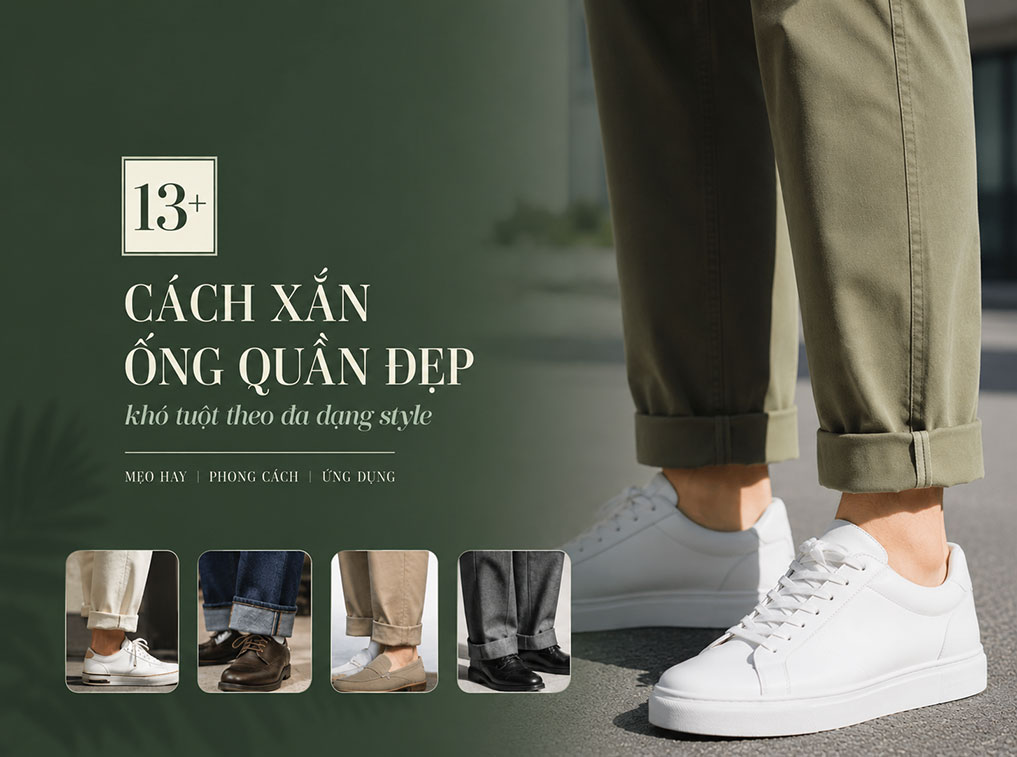 Cách xắn ống quần khó tuột