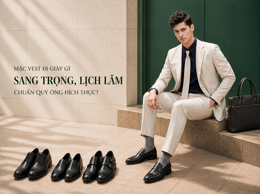 Mặc vest đi giày gì sang trọng