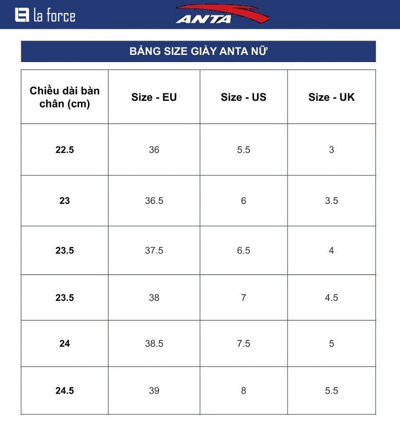 Bảng size giày EU | Cách chọn size giày EU chuẩn nhất
