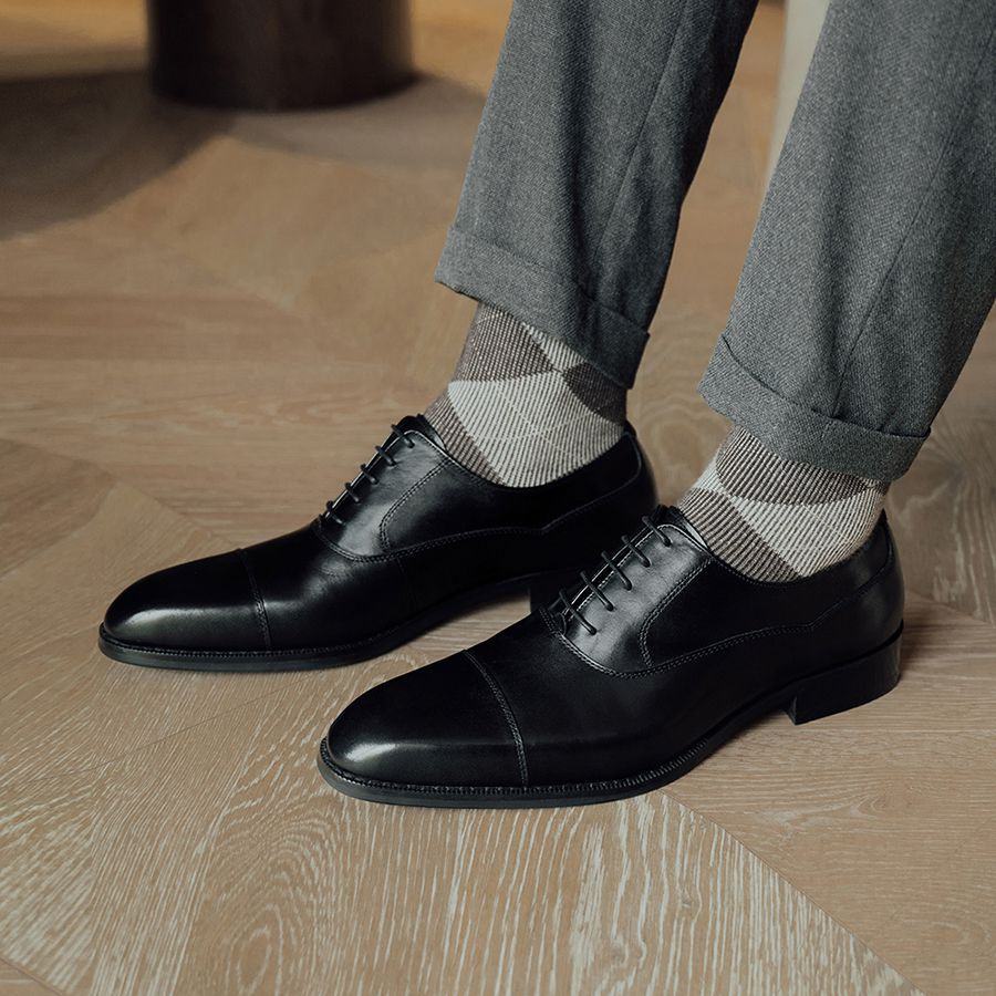 Giày Oxford Cap Toe nam GNLAJD6537-157-D
