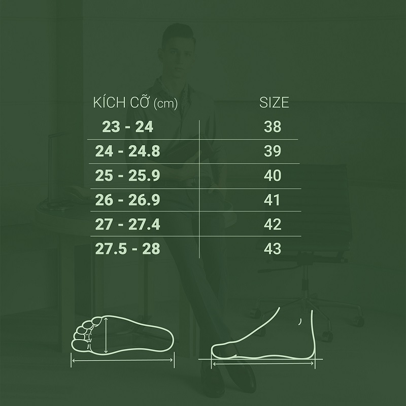 Cách đo size giày LaForce