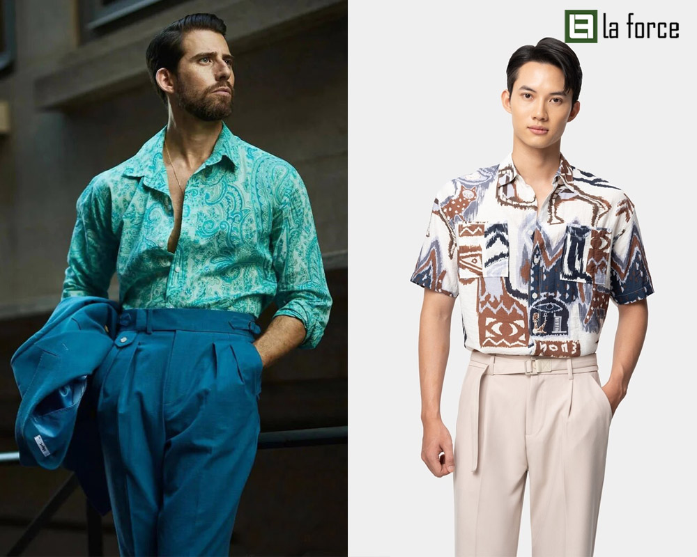 Phối áo sơ mi theo phong cách Maximalism