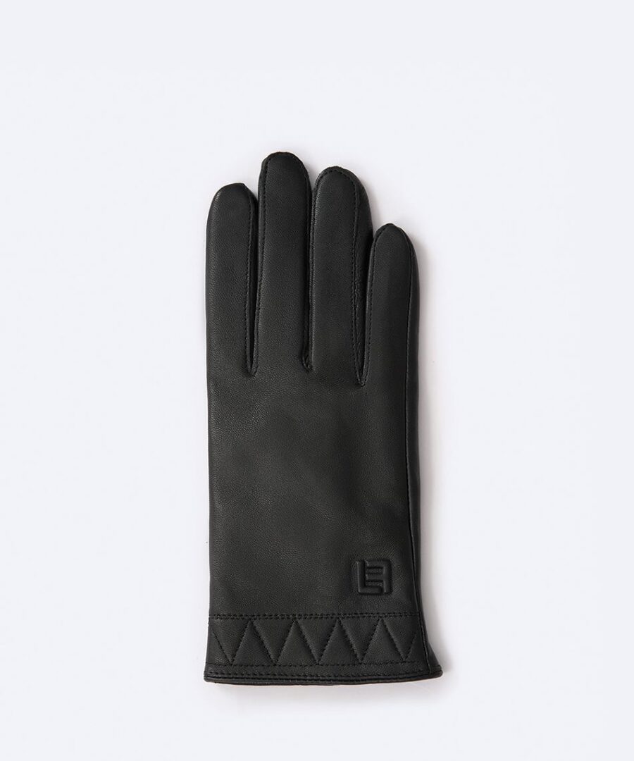 Găng tay da phối họa tiết GTLACUNU-14-D ảnh 1