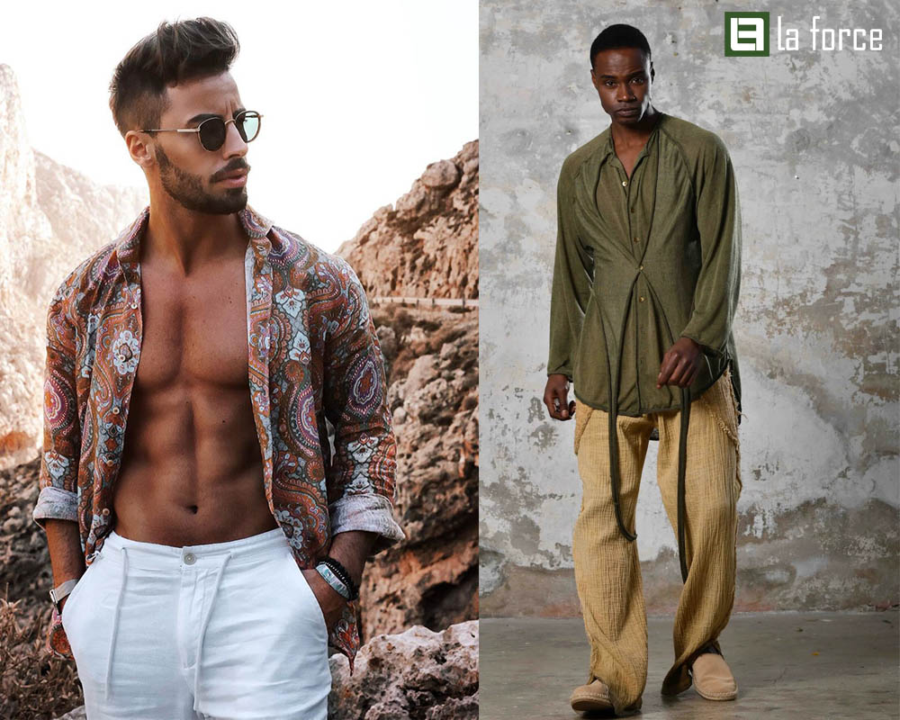 đặc trưng chất liệu của phong cách Boho nam