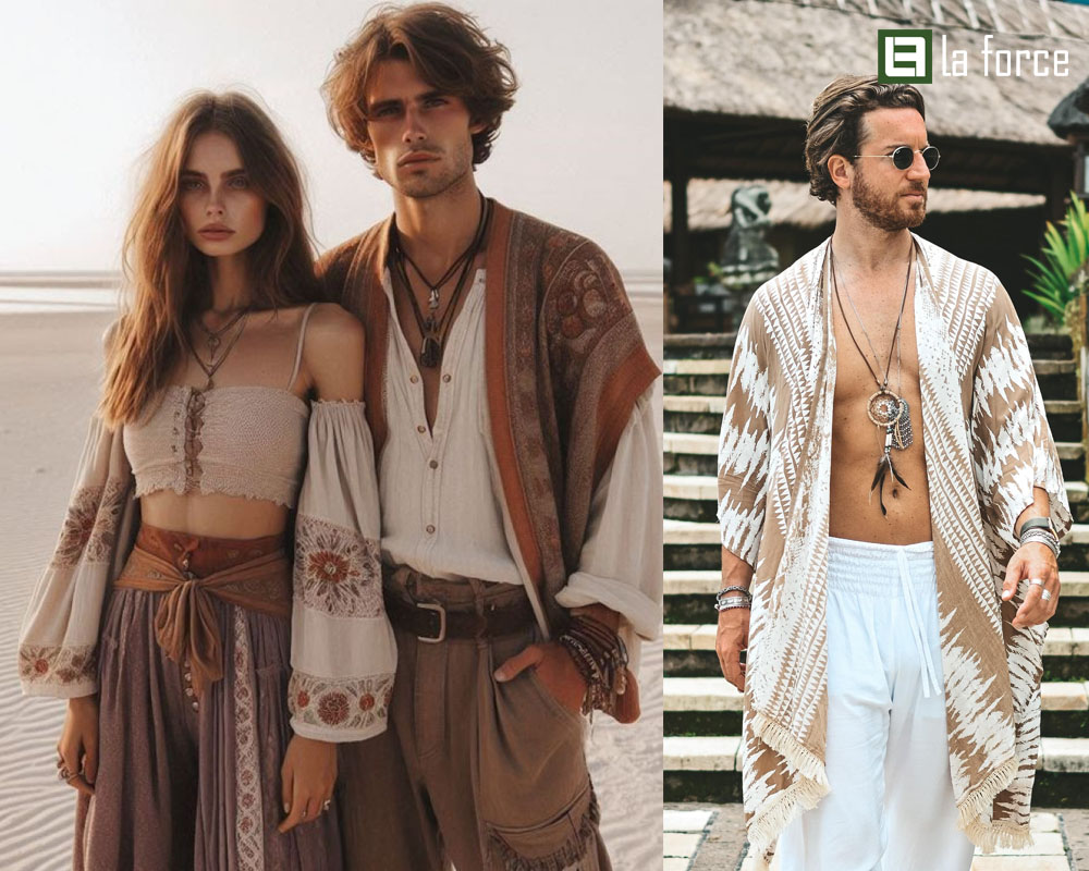 đặc trưng kích thước của trang phục phong cách Boho nam